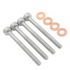8pcs Fuel Injector Bolts Seal Washers Car Accessories Replacement for