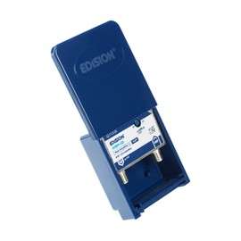 EDISION AMP-10 Mast Amplifier 1UHF, 10-25db Adjustable, 107dBmV, 24V, Suitable for Digital Terrestrial DVB-T/T2 Antennas, Frequency Range UHF 470-694Mhz, 5G LTE Filter