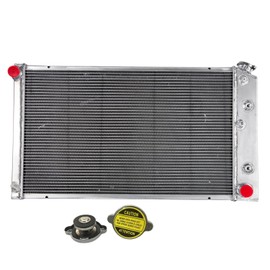 Cekupni CC161 3 Rows Aluminum Radiator Compatible with 1971-1990 Chevy GMC Caprice C20 C30 C10 K30 K20 K10 Chevelle Malibu Impala Buick,1972 1973 1974 1975 1976 77 78 79 80 81 82 83 84 85 86 87 88 89