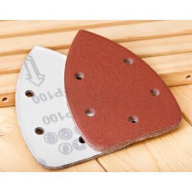 YoiYee Premium Mouse Detail Sander Paper Sheets, 10-Pack, 140x90mm, 40 Grit, Hook & Loop Backing, Fits 5-Hole Sanders, Smooth & Polished Surfaces, Ideal for Woodworking, DIY & Pro