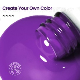 JODSONE 16.5ml Gel Nail Polish Dark Purple Polish Dark Purple Color High Gloss Soak Off U V Gel Nail Manicure Salon DIY at Home