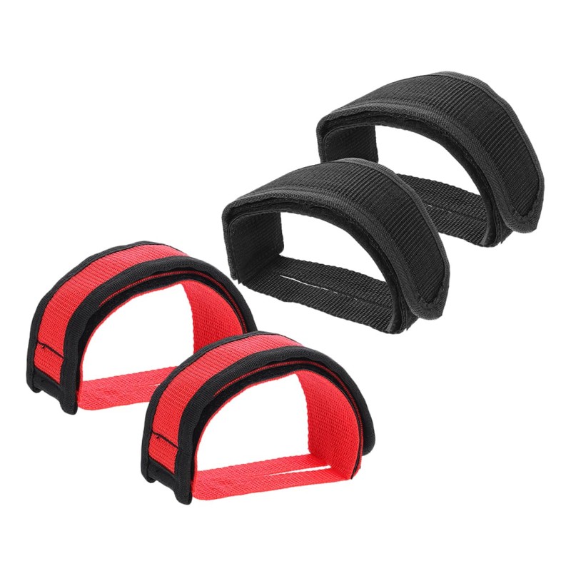 WOONEKY Exercise Bike Straps Bike Pedal Straps Comfort Fit Wide