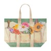 Caspari Garden Large Tote Gift Bags - 4 Gift Bag