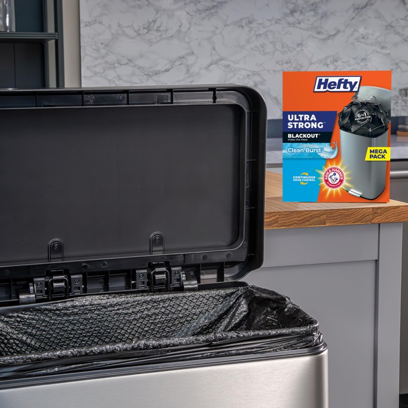 Hefty Trash Bags, 13 Gallon, Clean Burst | Ultra Strong
