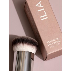 ILIA - Perfecting Buff Brush | Versatile Brush For Cream or Liquid Products Made with Aluminum + Soft, Vegan Bristles | Smooth Finish | Expertly Crafted | Non-Toxic, Vegan, Cruelty-Free, Recyclable