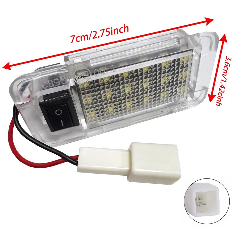 csslyzl 1Pcs LED Luggage Compartment Lights with on/off Switch Assembly