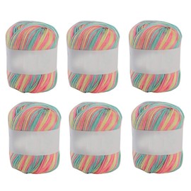 3PCS Cotton Yarn Skeins 50g Knitted Yarn Set Crochet and Knitting Starter Kit for Craft Knitting Supplies Assorted Colors