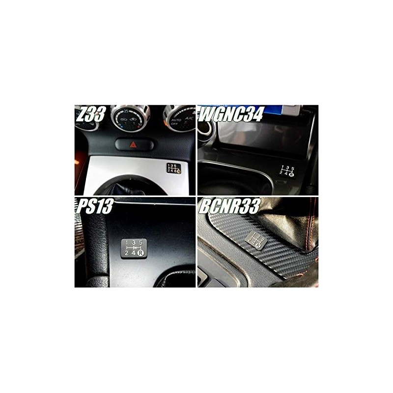 Tuningfan SPP-K501 Diamond Cut Shift Pattern Plate for 5 MT