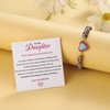 SOPIFY To My Granddaughter Love You Forever Jasper Heart Bracelet