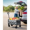 Small Wagon Cart Foldable, Collapsible Wagon with 360 LBS Max