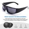 GUVIVI Wrap Around Trendy Cool Sunglasses For Women Men Fashion