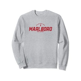 Marlboro New Jersey NJ Vintage Athletic Red Sports Logo Sweatshirt