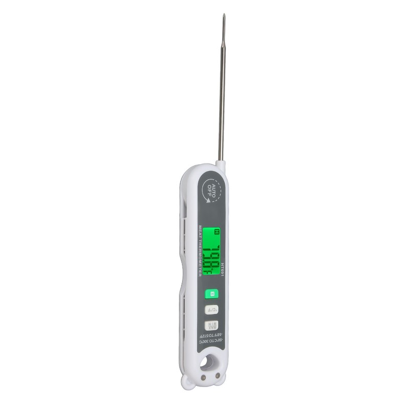 Probe Meat Thermometer Waterproof LCD Digital Folding Food Temperature Gauge