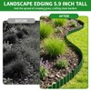 SHAOKAOLU 59FT Landscape Edging, 6" Tall Plastic Landscape Border w/Stakes