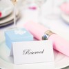 Time to Sparkle 100PCS White Blank Place Cards for Table