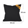 npluseins Twin Pack Cotton Cushion Covers - Modern Home Decor