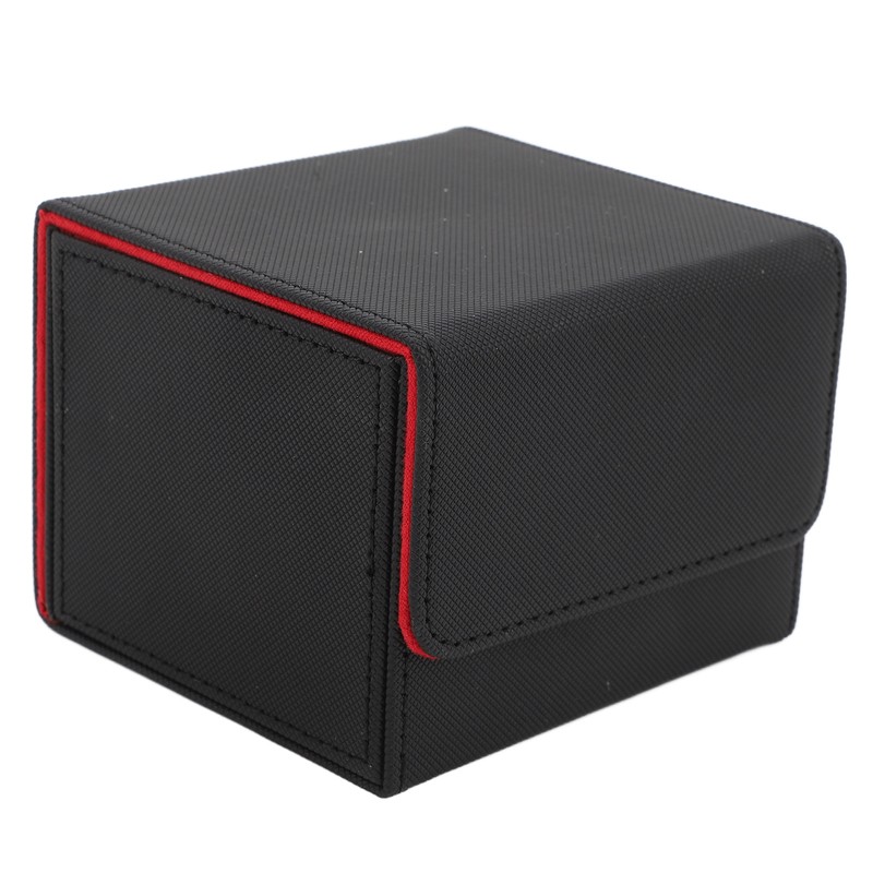 Card Storage Box Multipurpose Large Capacity Flip Side Insert PU