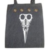 Natural Threads Tote with Steel Grommets ~ Denim (Stylish Scissors;