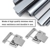 FTVOGUE 2 Pieces Stainless Steel Hardware Cabinet Case Spring-Loaded Latch
