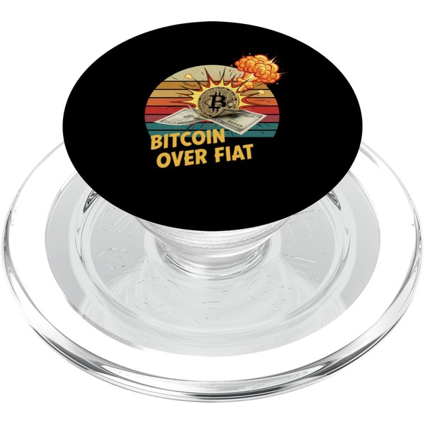 Bitcoin over fiat decentralized money freedom secure bitcoin PopSockets PopGrip