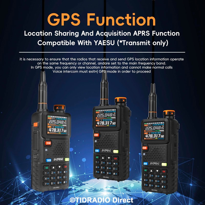 BAOFENG 5RH PRO GPS APRS 10W Ham Radio Handheld |