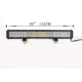 LED Light Bar 20 Inch 126W 2 Rows With Adjusted Bracket WATERPROOF Spot & Flood Combo Beam Led Bar,LED Work Light Driving Fog Lamp Marine Offroad Lighting for SUV Ford Truck Boat