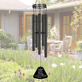 Memorial Wind Chimes for Loss of Husband Sympathy Gifts Loss of Loved One Rememberance Large Angel Windchimes Outside Indoor Garden Home Déco