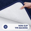 smiry U-Shape Toilet Mat, Extra Soft Pedestal Mat for Toilet,