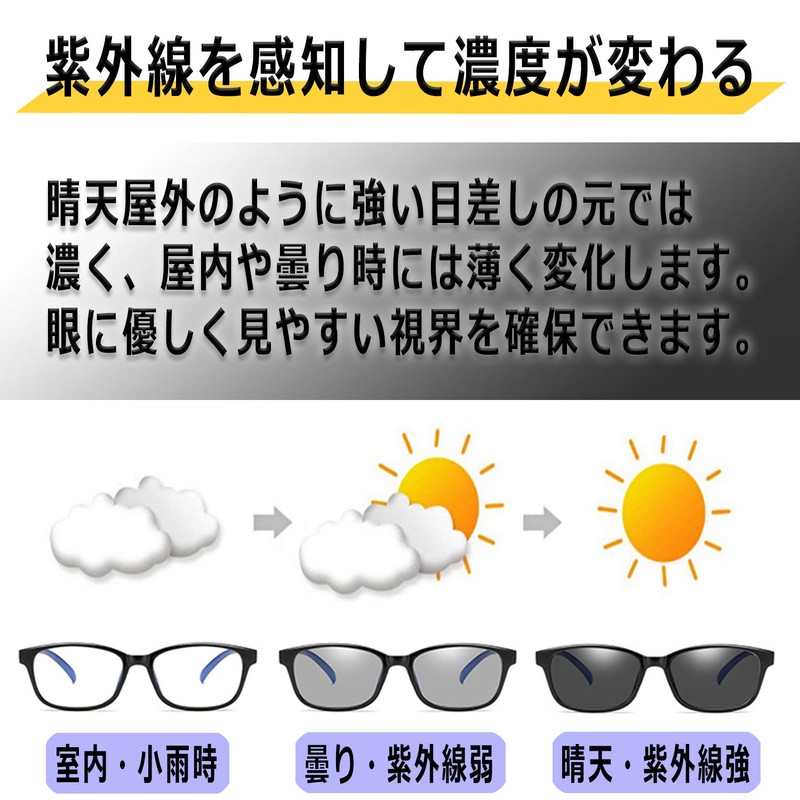 LACCL 004 Men's Modern Blue Light Cut Sunglasses Dimmable Glasses