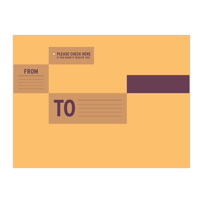 Knock Knock Manila Envelopes, 6-Count, Receive This