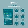 4-mag 200 Cápsulas Wellthy Mezcla De Magnesio, 100 Porciones