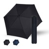 Doppler Pocket Umbrella Zero Large, Simply Black, Modern/Minimalist