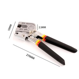 TopHomer Metal Bolt Pliers 270mm Lightweight Steel Keel Clamp Metal Punch Lock Crimper Pliers for Drywall Ceiling