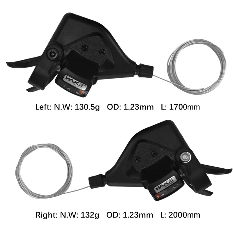 CYSKY Bike Shifter Levers 1 Pair 3x9 Speed Gear Shifter