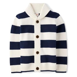 Gymboree,and Toddler Long Sleeve Cardigan Sweaters,Cream Striped,12-18 Months