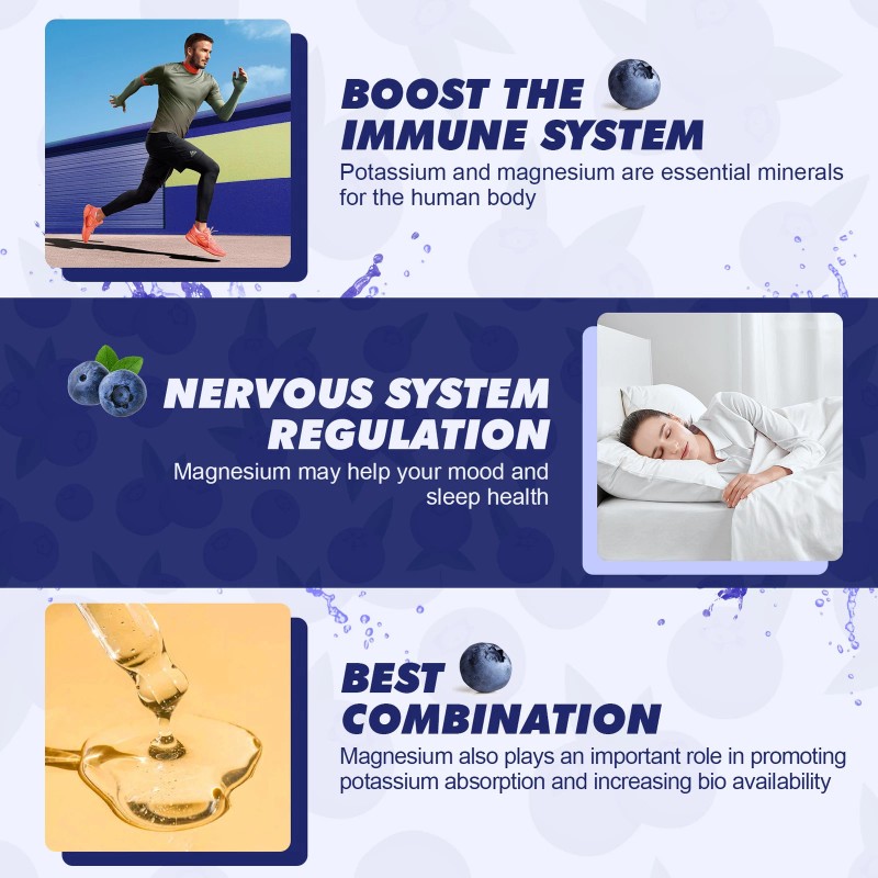 2 Potassium Magnesium Drops High Absorption,Imp<wbr/>roved Sleep,Stress Anxiety Relief