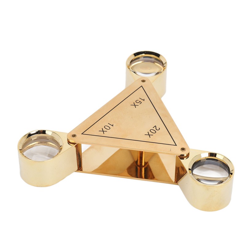 10X 15X 20X Folding Magnifying Glass Portable Pocket Magnifier for