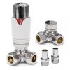 Team Controls Designer Corner Thermostatic Radiator Valve & Towel Rail