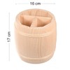 COLLECTOR Wooden barrel-shaped kitchen organizer Utensil Crocks – Natural light