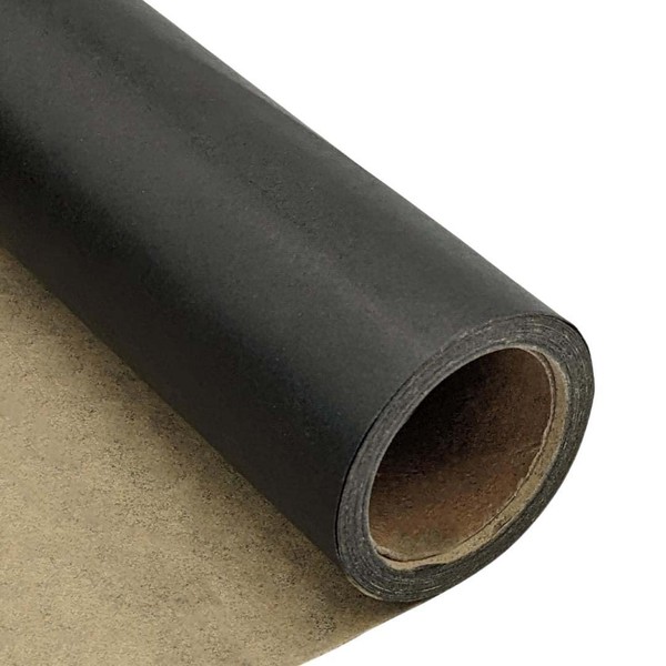 Ofelia & Co. Solid Black Kraft Wrapping Paper Roll - 24” Wide by 30' (360”) Long, Proudly Canadian, Perfect for Gift Wrapping for Birthday, Halloween, Holiday, Christmas and All Decorations