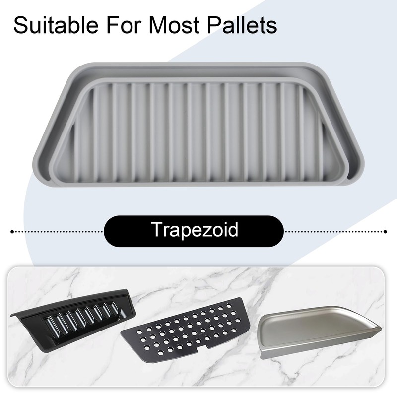 KindGa Refrigerator Drip Catcher Tray,Protector Ice and Water Dispenser Pan,Fridge