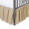 Ruffled Bed Skirt with Split Corner, Three Sided Coverage with