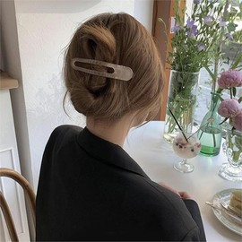 Matte wave hair clip scrunchie updo hair clip / 무광웨이브머리핀 곱창 머리끈 올림 머리 헤어 집게