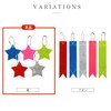 Sparkling Puffy Round Reflective Key Chains, Set of 5, Reflector,