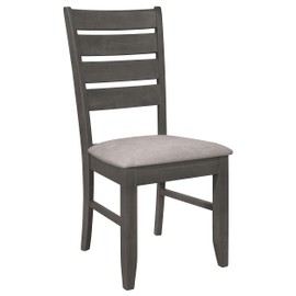 Coaster Home Furnishings Dalila Ladder Back Side Chair (Set of 2) Grey and Dark Grey