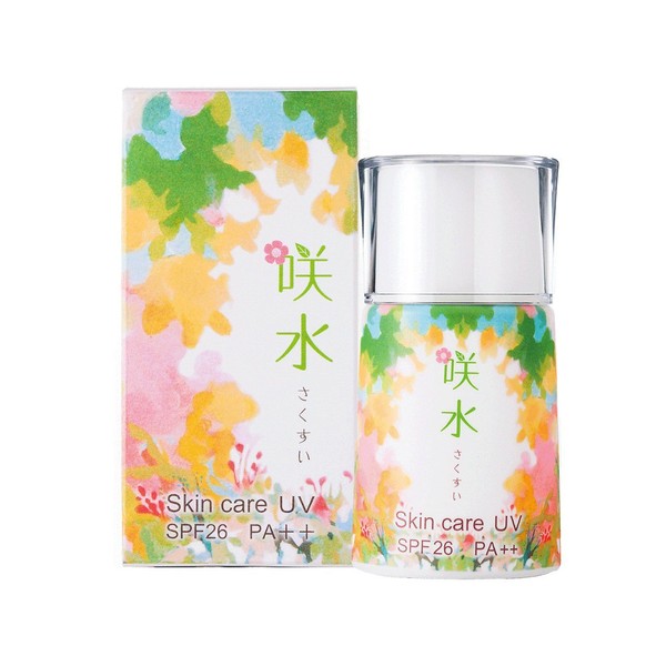 Sakimizu Skin Care UV 1.1 oz (30 g) SPF26 PA++ Livertape Pharmaceutical Made in Japan Suizen Dinori Cherry Moisturizing Face Face Whole Body