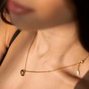 EMILIAZ Nova Necklace – 18K Gold-Plated Starburst Pendant with Crystals,