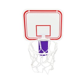 Jaegvida Mini Basketball Hoop Basketball Trash Can Hoop Clip for Bedroom Office Indoor and Outdoor (Purple)