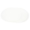 6PCS Round Placemat Woven White Table Mat Heat Insulation Easy