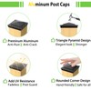 Steel DN Mate 6 Pack Aluminum Pyramid Post Caps for